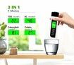 TDS Meter Digital Water Tester - Hofun TDS, EC & Temperature Meter 3 in 1, 0-9999 ppm Accurate, PPM Meter for Drinking Water Test, Coffee, Swimming Pool, Aquarium, RO/DI System, Hydroponics