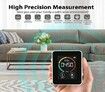 Air Quality Monitor Indoor, CO2 Detector, 3 in 1 Air Pollution CO2 Detector, Temperature, Humidity Professional Sensor Real-Time Readings, CO2 Alarm Meter