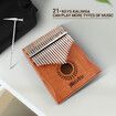 21 Key Kalimba Thumb Piano Finger Mbira Kids Adults Instrument