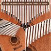 21 Key Kalimba Thumb Piano Finger Mbira Kids Adults Instrument