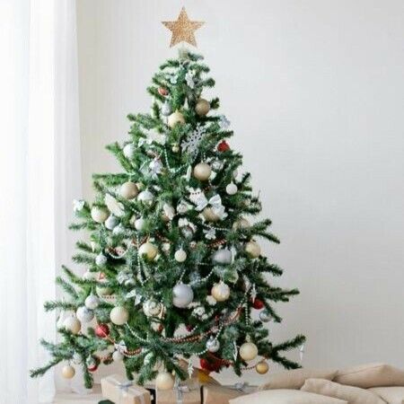 Glittered Christmas Tree Topper 25cm Metal Star Treetop 30 LED Xmas ...