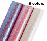 6 sheets 50*70cm Single-sided Glitter Wrapping Paper Florist Bouquet Packing Material Wedding Valentine's Day Gift Box Christmas