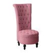 Luxsuite Velvet Accent Chair Lounge Chair Single Sofa Dressing Chair High Back Armless for Living Room Pink 