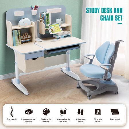 Children Kids Study Desk And Chair Set, Kid Study Desk And Chair Set