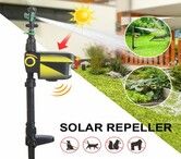 Solar Bird Repellent Sprinkler Water Deterrent Sprinkler Dog / Cat Driver Garden Orchard Driver Bird Repeller Infrared Sensor Drive