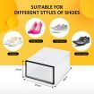 36PCS Plastic Shoe Display Cases Stackable Storage Organiser Box White