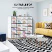 36PCS Plastic Shoe Display Cases Stackable Storage Organiser Box White