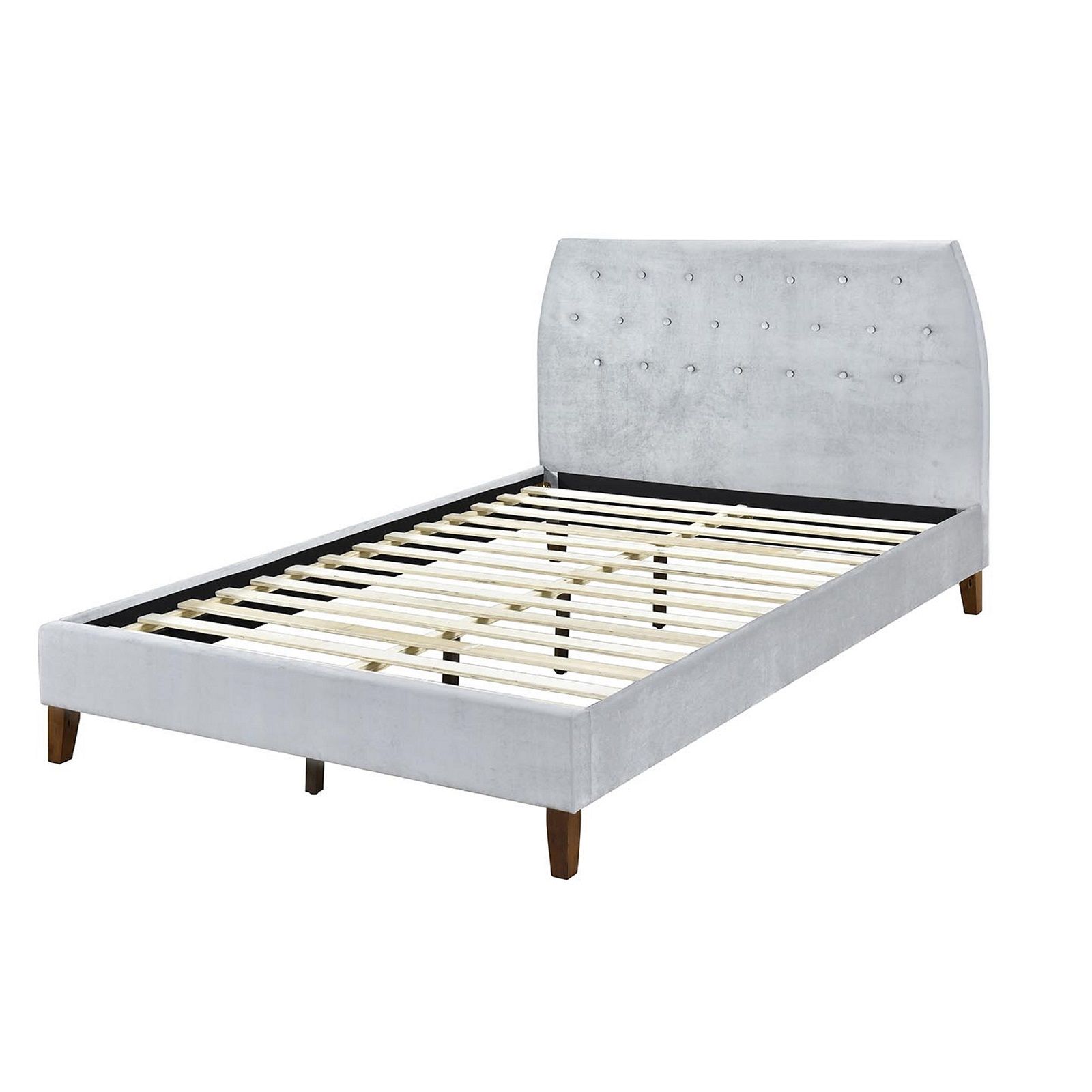 Angela Velvet Fabric King Single Bed Frame