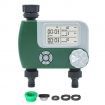 Programmable Hose Faucet Timer, 2 Outlet, Green