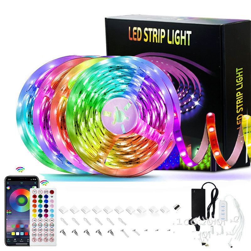 Led Strip Lights 15M 5050 RGB 270 LEDs Color Changing Lights with APP Control Sync with Music