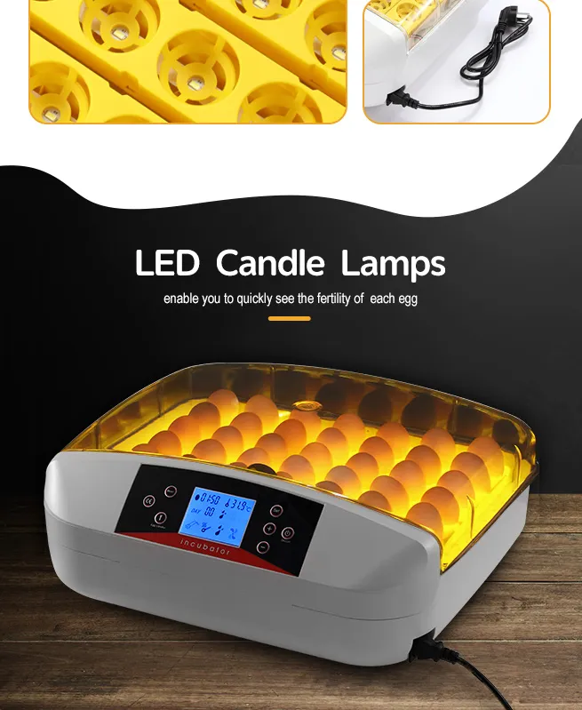 Automatic 42 Egg Incubator Digital Hatching Chicken Pigeon Quail Eggs