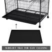 Anti-rust durable 4 Level pet cat bird Cage w/ tray hammocks Bottom Lock