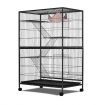 Anti-rust durable 4 Level pet cat bird Cage w/ tray hammocks Bottom Lock