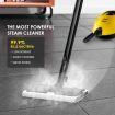 powerful steam cleaner mop w/ 17 nozzles for glass tile carpet wood garment