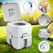 portable 20L camp toilet leak prevent porta potty up to 50 flushes powerful