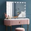 Hollywood makeup vanity mirror 3 adjustable light-warm yellow natural daylight cool white