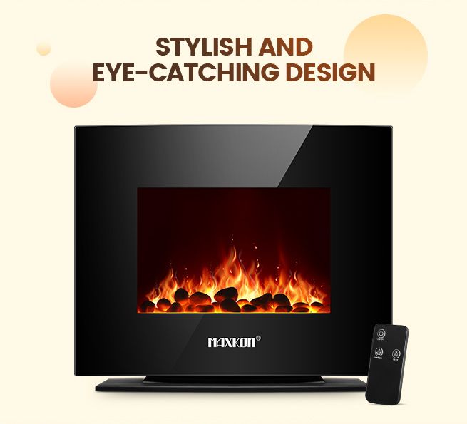 wall mount/free standing 2 in 1 electric fireplace heater instant warm  energy saving