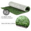 pet dog puppy toilet training grass litter tray potty w/ 2 grass mat durable