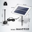 6 water style solar powered panel water fountain pump for graden pond