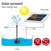 6 water style solar powered panel water fountain pump for graden pond