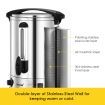 20L 2-layer super insulation hot water urn stainless steel for coffee juice cider or tea