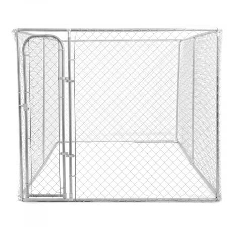 outdoor spacious strong mesh fencing dog kennel run pet enclosure durable steel frame 4m x 2.3m x 1.83m