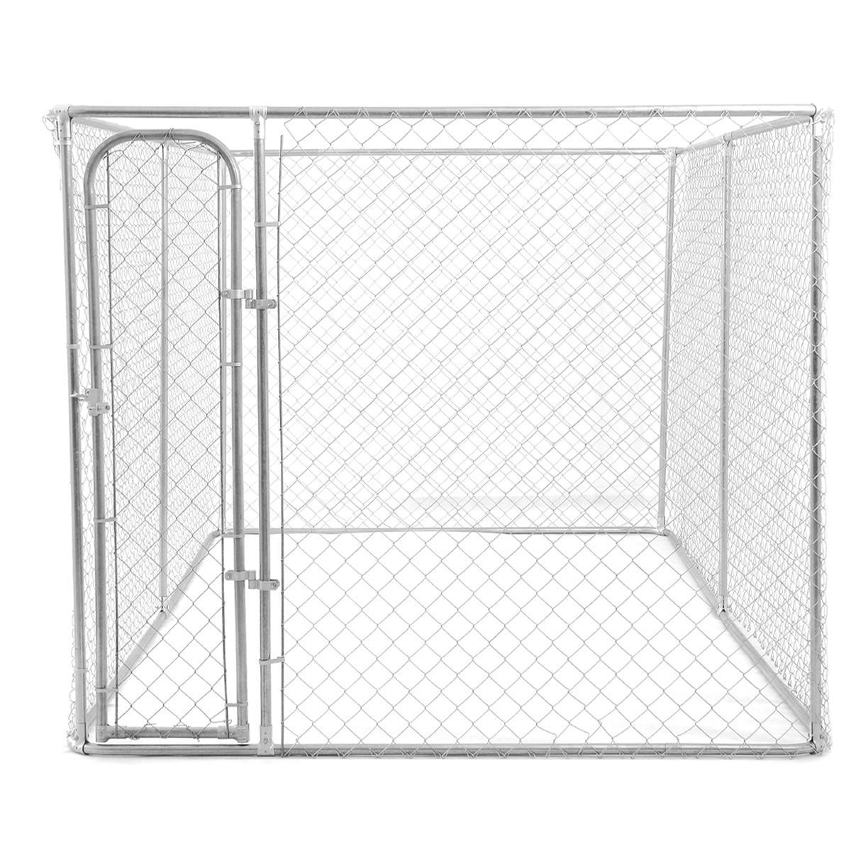 outdoor spacious strong mesh fencing dog kennel run pet enclosure durable steel frame 4m x 2.3m x 1.83m