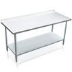 NZF Certified Stainless Steel Kitchen Work Bench Food Prep Cater Table 152cmx76cm Commercia /Home use