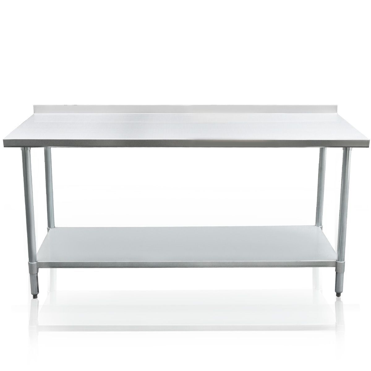 NZF Certified Stainless Steel Kitchen Work Bench Food Prep Cater Table 152cmx76cm Commercia /Home use