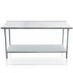 NZF Certified Stainless Steel Kitchen Work Bench Food Prep Cater Table 152cmx76cm Commercia /Home use