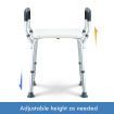 bathroom none slip safety shower stool chair bathtub seat for elderly 150kg