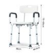 bathroom none slip safety medical shower stool chair bathtub seat for elderly 136kg