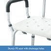 bathroom none slip safety medical shower stool chair bathtub seat for elderly 136kg