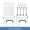 bathroom none slip safety medical shower stool chair bathtub seat for elderly 136kg