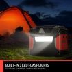 portable solar/electric 66900mAh power station with USB/DC/AC ports & led light