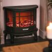 electric instant warm fire place flame effect log heater energy saving portable freestanding