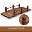 Japanese wooden garden bridge Ornament fir timber anti-rot pest weatherproof