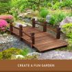 Japanese wooden garden bridge Ornament fir timber anti-rot pest weatherproof