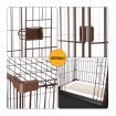 XL collapsible pet dog wire metal crate kennel 2 compartment cage anti-corrosion