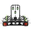 3 bike rack carrier for car w/ tail light, license plate frame safety tow ball mounting