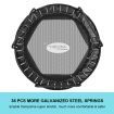 55" sturdy panda shape round kids trampoline rebounder w/ enclosure safty