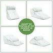 3 PCS High density foam bed wedge triangle pillow -firm soft & durable