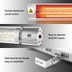 2000W 5s instant warm electric infrared radiant patio heater energy saving-indoor/outdoor