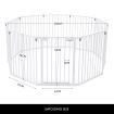 3 in 1 XXL 10 panels foldable kid baby toddler playpen safe gate play fence