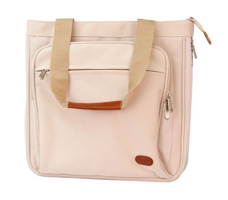 RITMO Ladies Notebook Laptop Computer Protective Case Carry Bag in Beige