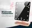 Lighted Makeup Mirror, Vanity Mirror with Bluetooth (Rose Gold)
