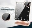 Lighted Makeup Mirror, Vanity Mirror with Bluetooth (Rose Gold)
