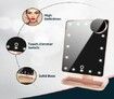 Lighted Makeup Mirror, Vanity Mirror with Bluetooth (Rose Gold)