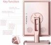 Lighted Makeup Mirror, Vanity Mirror with Bluetooth (Rose Gold)