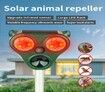 2021 Newest Outdoor Solar frequency conversion Ultrasonic Animal Repeller Infrared Sensor dog bird rat snake Animal Pest Repeller